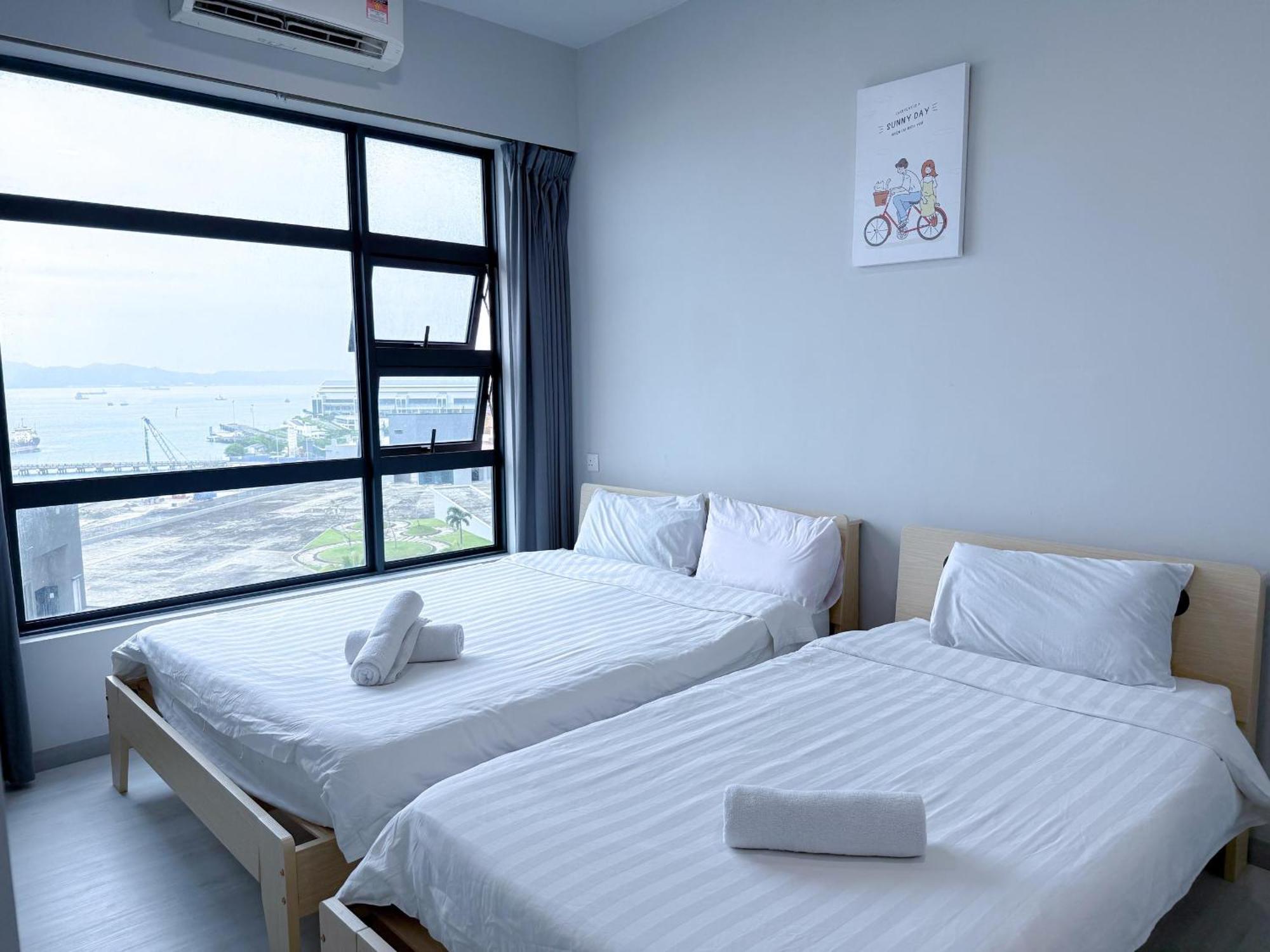 Apartamento Sunset View Jesselton Quay Near Jesselton Point Near Suria Sabah Near Gaya Street Kota Kinabalu Exterior foto